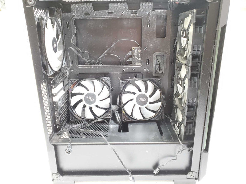 Corsair icue 4000x rgb mid-tower 6x cooling fans AS-IS powers on