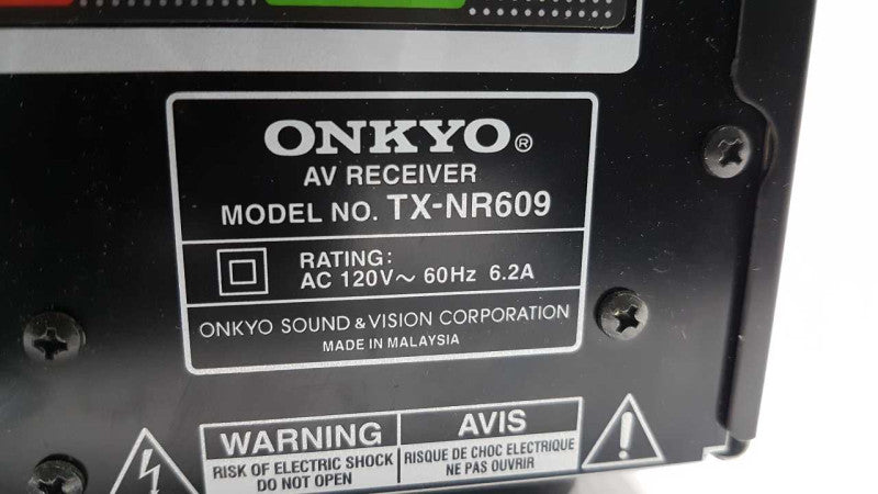 Onkyo TX-NR609 Home theater receiver with 3D-ready HDMI switching #
