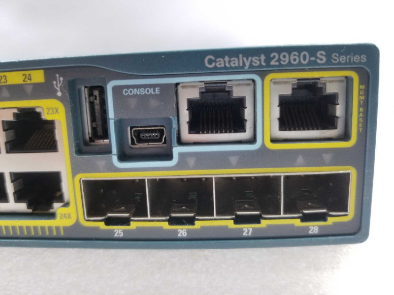 Cisco Catalyst WS-C2960S-24TS-L 24 Port Gigabit 4 SFP 1G Network Switch, READ* ~