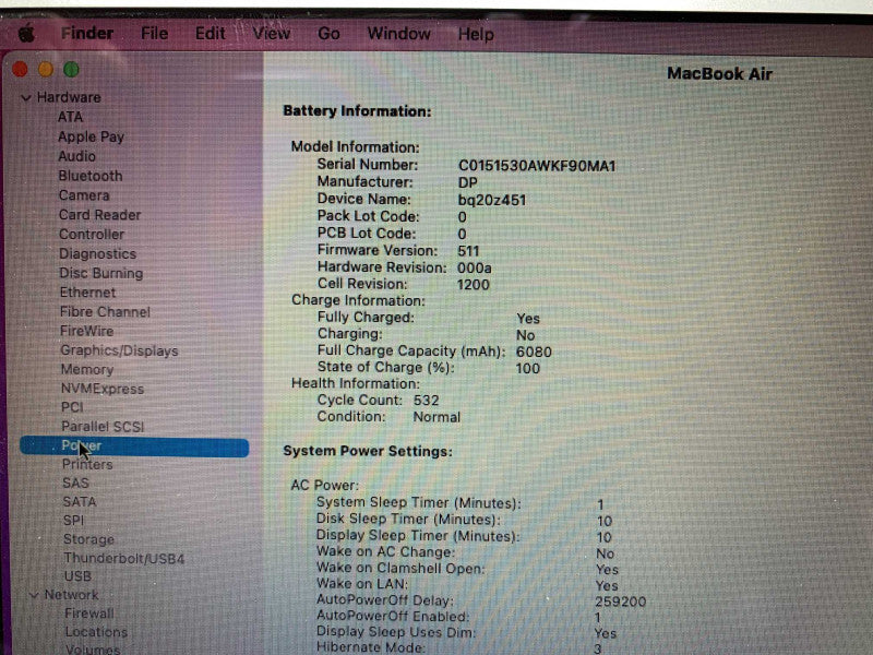 MacBook Air 13-inch Early 2015 with i5 CPU 4GB RAM & 128GB Storage -