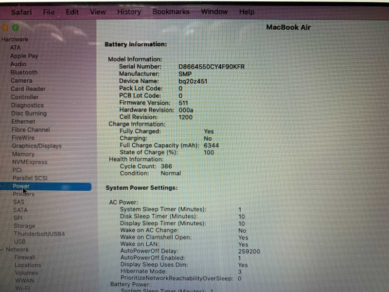 MacBook Air 13-inch Early 2015 with i5 CPU 8GB RAM & 128GB Storage  -