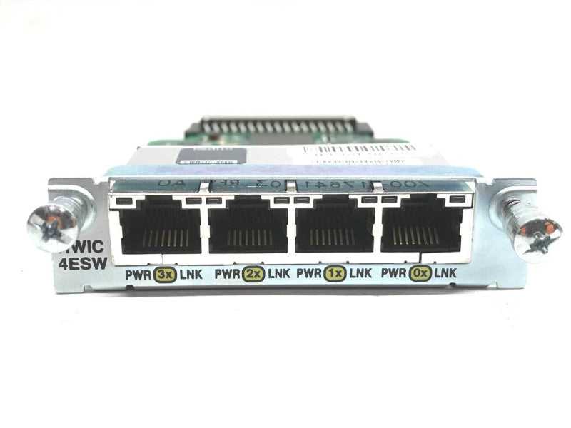 Cisco HWIC-4ESW 4-Port Fast Ethernet Network Module with ILPM-4 PoE Card +