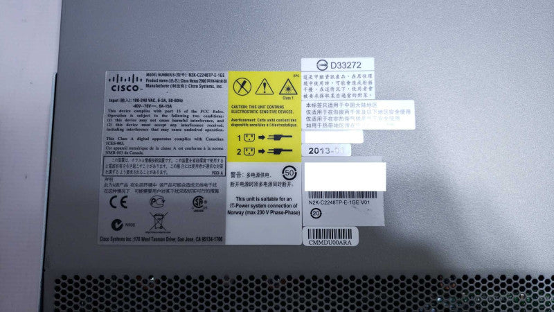 Cisco Nexus 2248TP-E 1GE Fabric Extender N2K-C2248TP-E-1GE 48 Port [