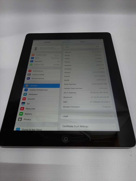 iPad 4th generation W/ Cellular 32gb black 9.7\\" factory reset Carrier Unlocked #