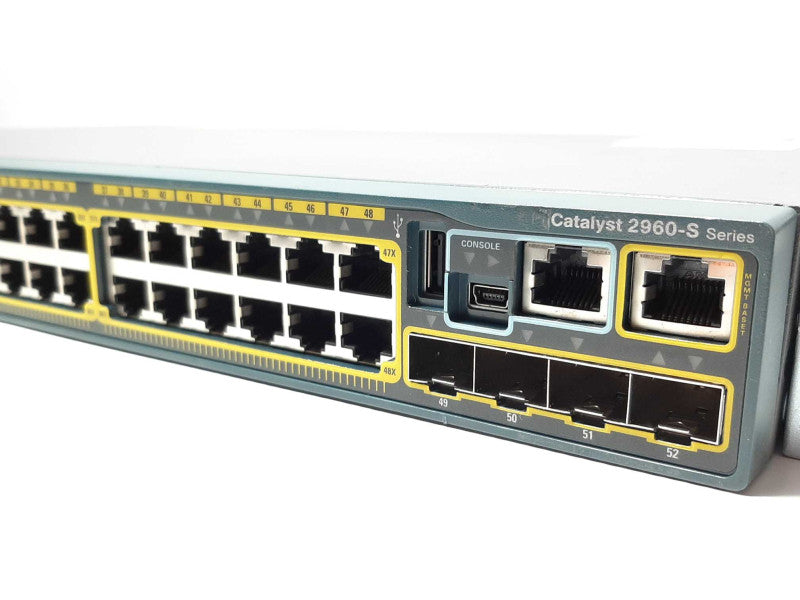 Cisco Catalyst WS-C2960S-48TS-L 48-Port GigE Managed Ethernet Switch +