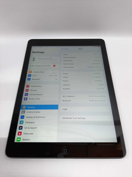 iPad air 16gb 9.7\\" Wi-Fi / Factory Reset Unlocked /SEE NOTES #