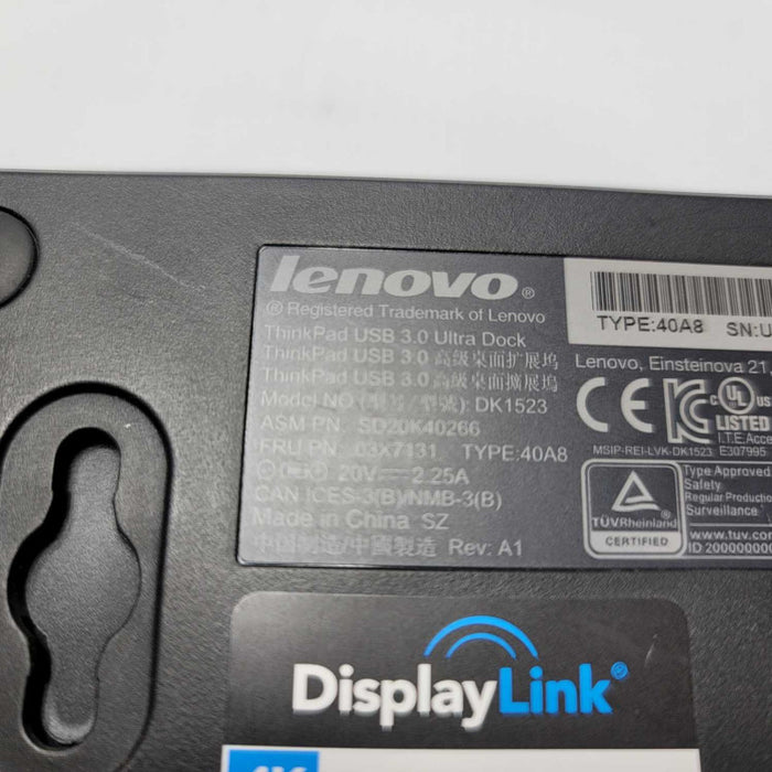 Lenovo Ultra Dock 40A8 - DK1523 - Only docking station