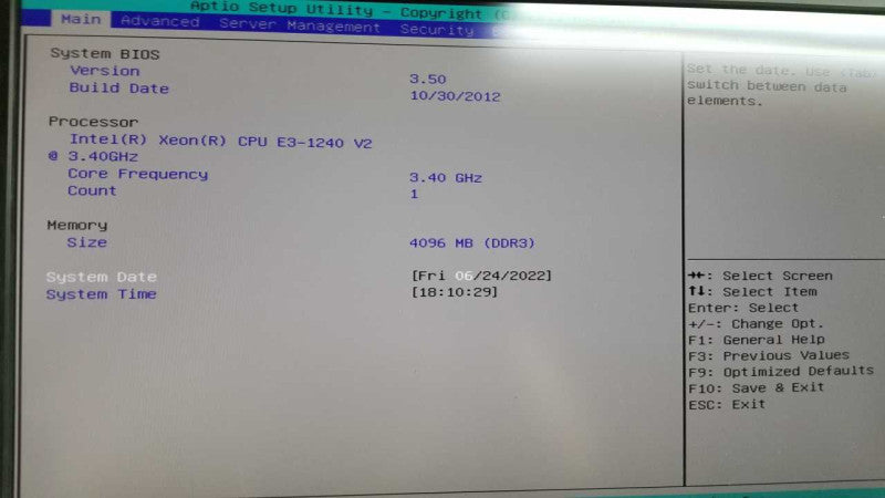 Lenovo thinkstation TS430 Xeon E3-1240(v2)  3.40GHz/4GB RAM, NO HDDs ~