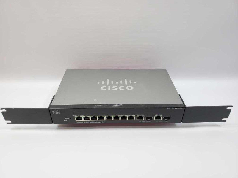 Cisco SG300-10 10-Port Gigabit Managed Network Switch. ~