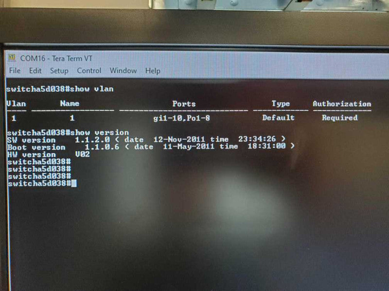 Cisco SG300-10 10-Port Gigabit Managed Network Switch. ~