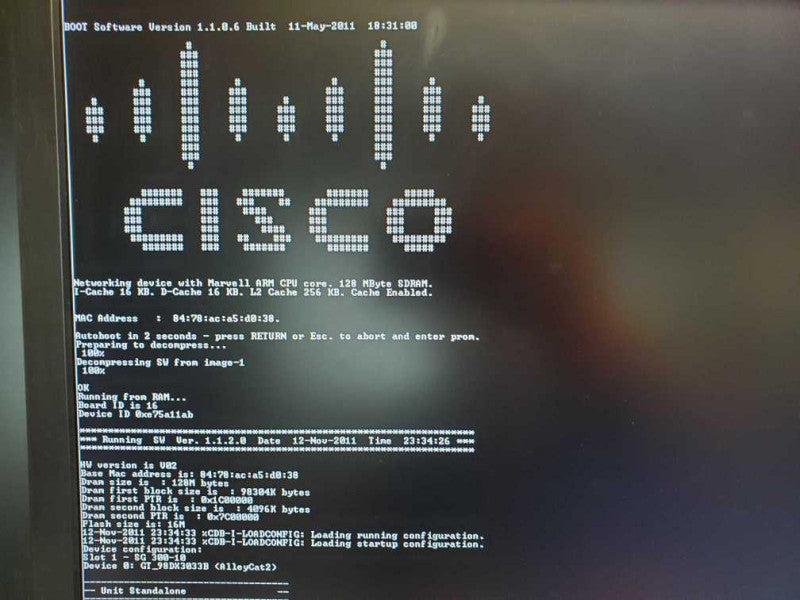 Cisco SG300-10 10-Port Gigabit Managed Network Switch. ~