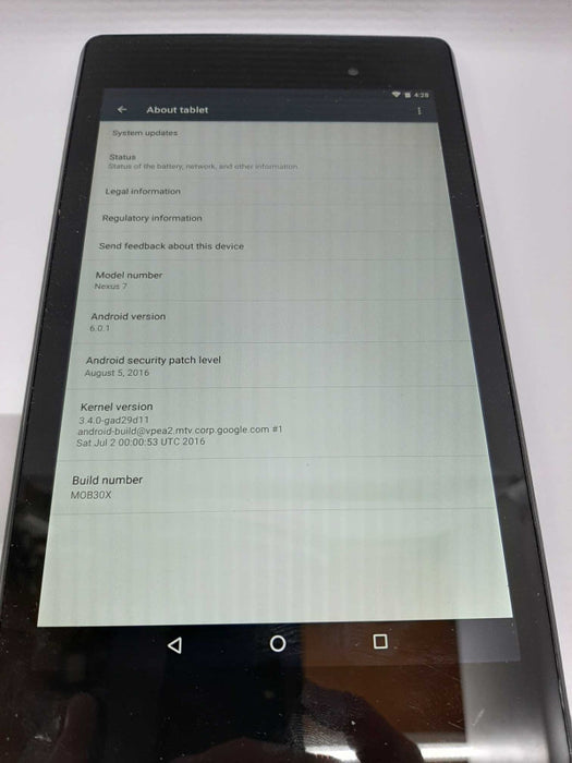 ASUS Nexus 7 Tablet WiFi only 7\\" 32gb storage / factory reset #