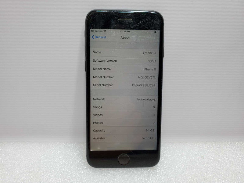 Apple iPhone 8 - 64 GB - Black [As Is - Read] (
