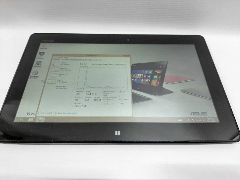 ASUS VivoTab Windows 8 Tablet Atom Z2760 @ 1.80ghz / 2gb ram /MCC memory Card #