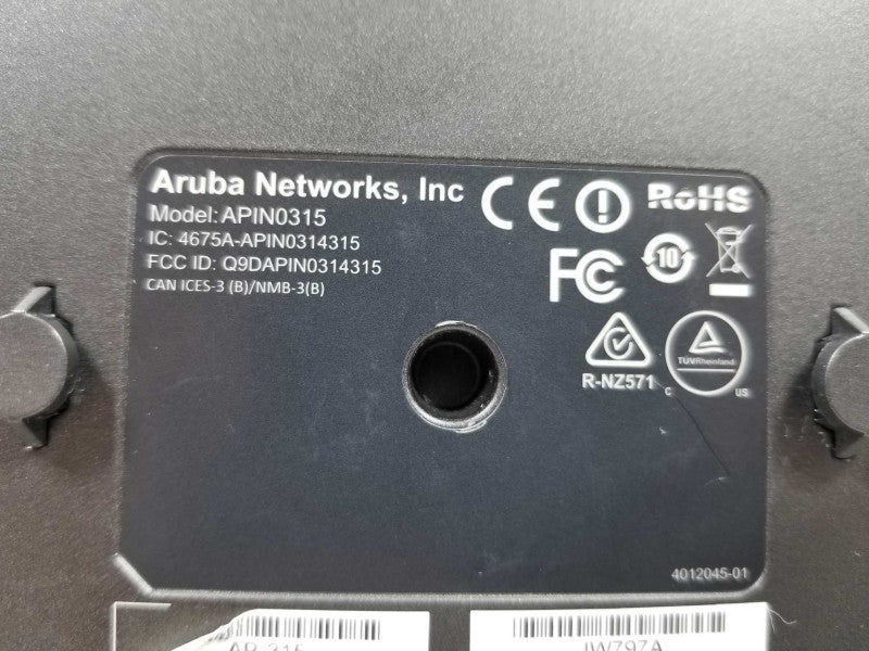 Aruba APIN0315 JW811A IAP-315-RW 802.11ac Instant Wireless Access Point ~