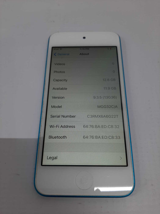 Apple iPod Touch 5th Generation 16gb/ Factory Reset Unlocked #