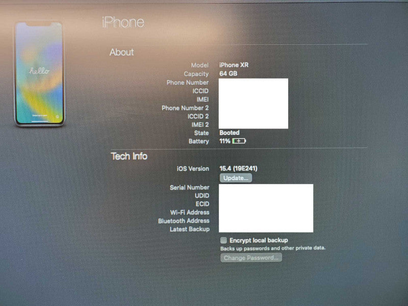 Apple iPhone XR - 64 GB - Black [Activation Lock - For Parts Only] (