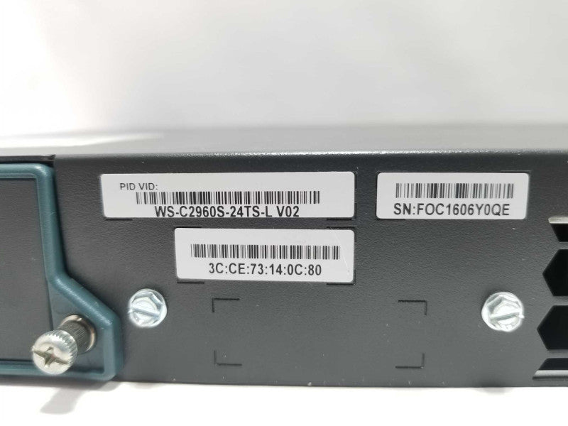 Cisco WS-C2960S-24TS-L 24 Port Managed Gigabit Switch ~