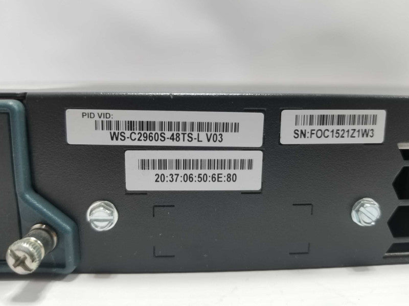 Cisco Catalyst 2960-S Series WS-C2960S-48TS-L Network Switch  ~