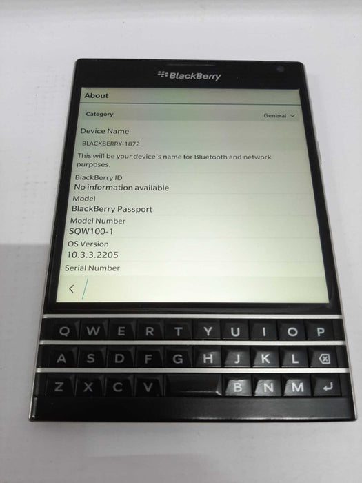 blackberry SQW100-1 32GB Factory Reset / Carrier Unlocked #