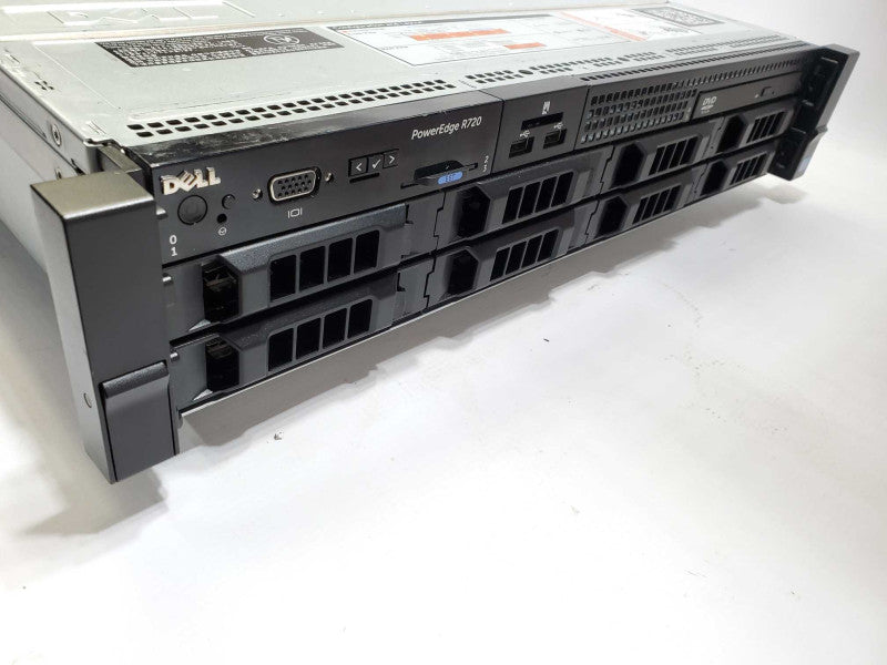 Dell PE R720, 2x Xeon E5-2690 2.0GHz, 64GB, 2x PSU, no RAID