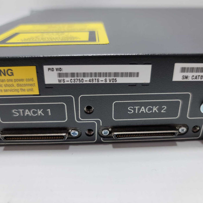 Cisco Catalyst 3750 48-Port 10/100 Fast Ethernet & 4-Port SFP WS-C3750-48TS-S