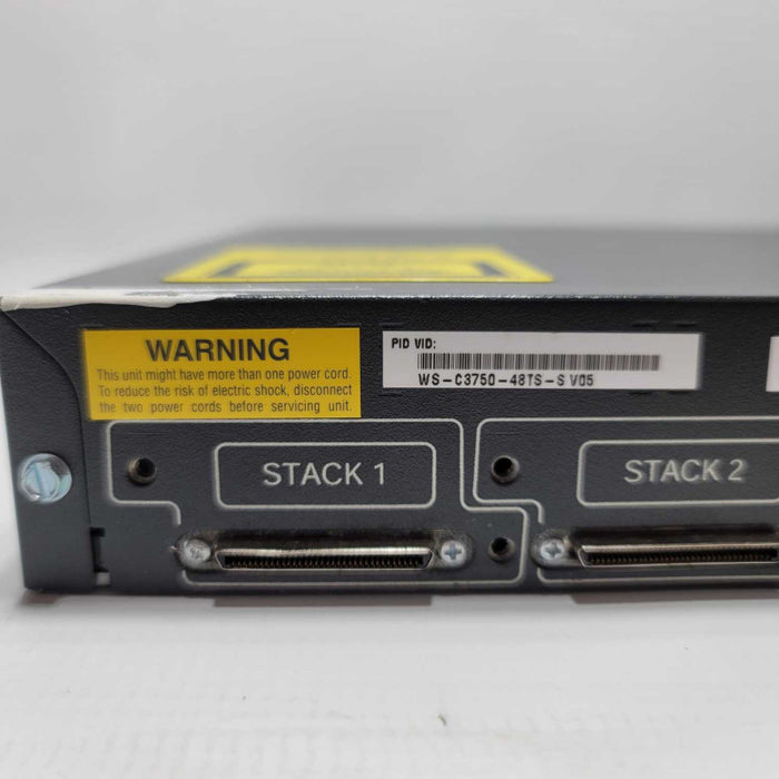 Cisco Catalyst 3750 48-Port 10/100 Fast Ethernet & 4-Port SFP WS-C3750-48TS-S