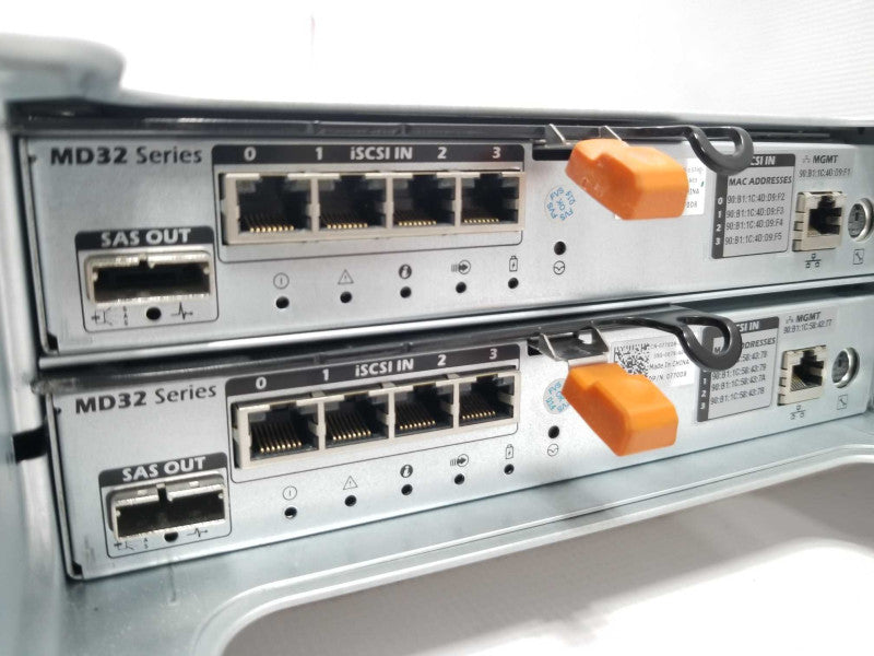 Dell PowerVault MD3220i SAN, 24x 2.5\\" Bays, 2x Quad Port 1Gb iSCSI MD32 Contrl ~