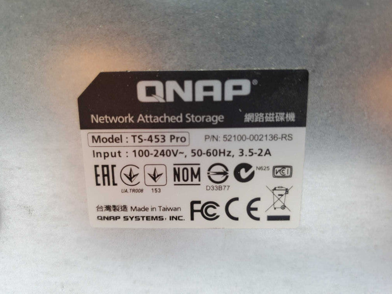 QNAP TS-453 Pro NAS 4 Bay *No Caddies* (