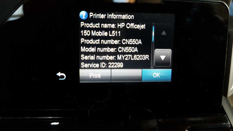 HP Officejet 150 Mobile ALL-IN-ONE Printer CN550-64001 #