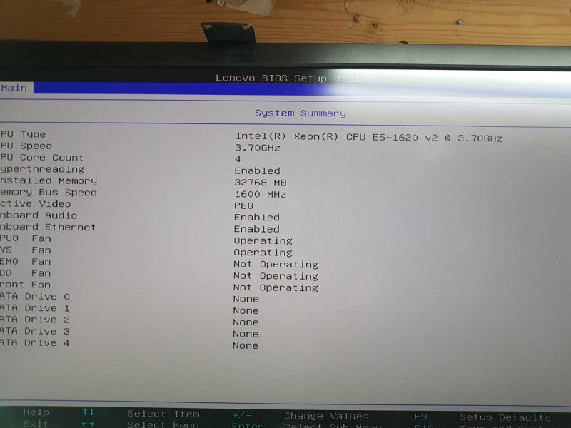 Lenovo Thinkstation S30 Xeon E5-1620 V2 @ 3.70ghz / 32gb ram / read #