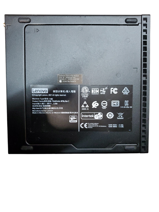 Lenovo ThinkCentre M70Q Gen 2, i3-10105T@3.00GHz, 8GB PC4, No HDD, No OS