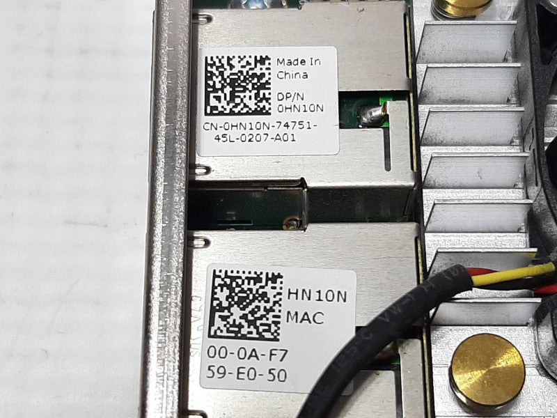 Dell Broadcom 10GBe 2-Port PCIe x8 2.0 Network Card 0HN10N - Low Profile +