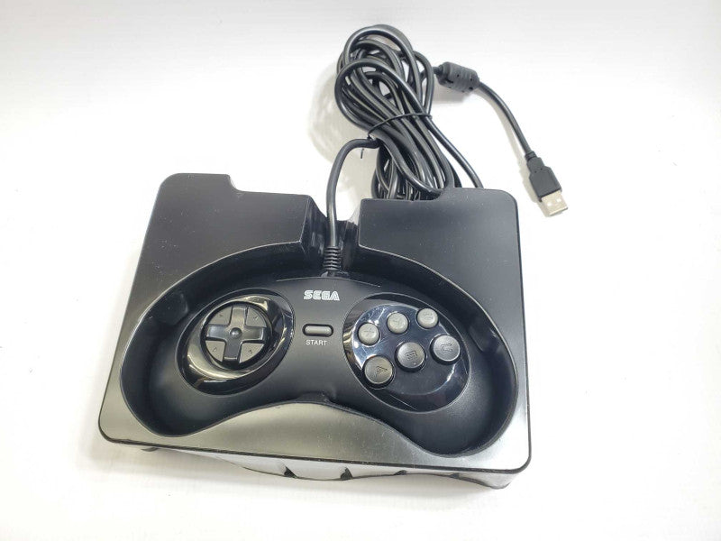Retro-Bit Official USB Controller 6-Button for Sega Genesis Mini, PC/Mac black