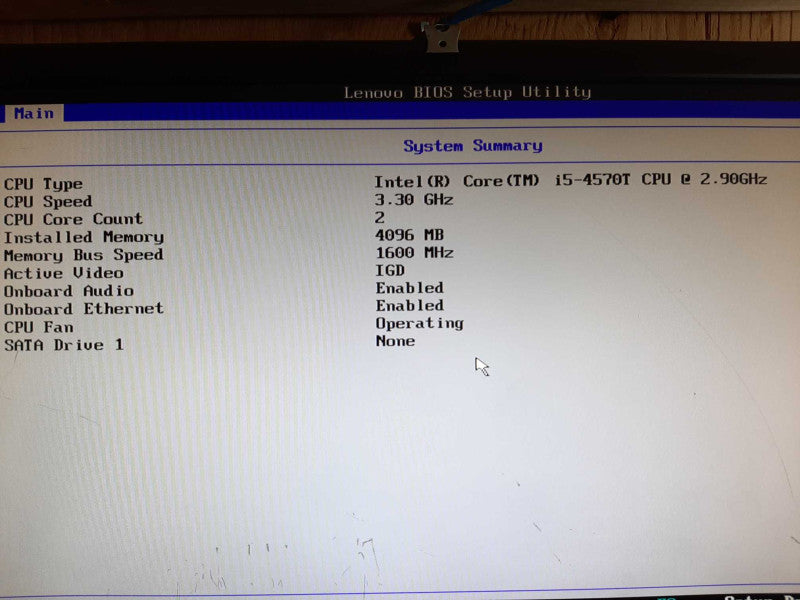 Lenovo ThinkCentre M93P Core i5-4570T @ 2.9GHz 4GB - No HDD +