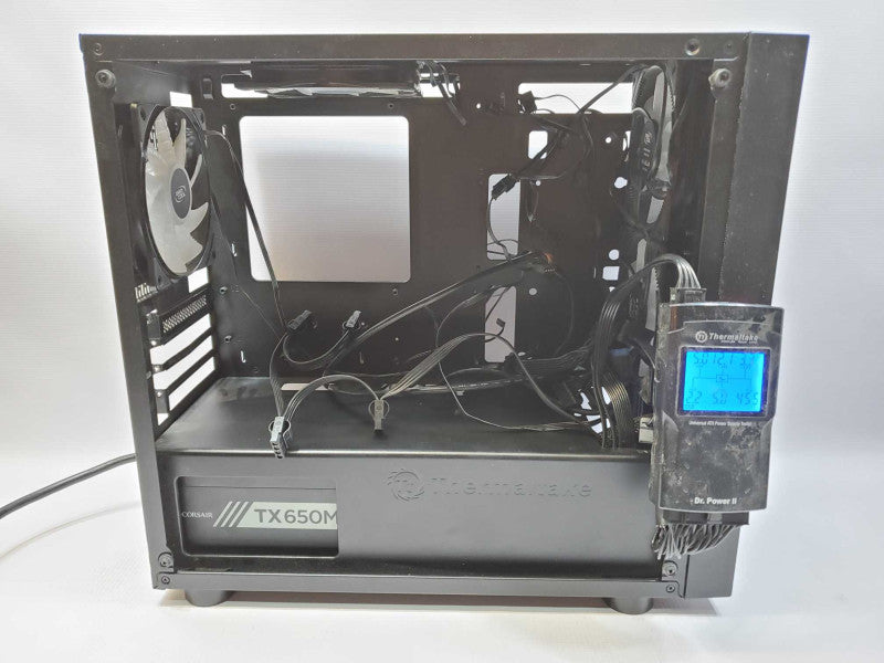 Thermaltake Case Temperate Glass + 4 Deep Cool Fan + Corsair TX650M 80+ Gold (