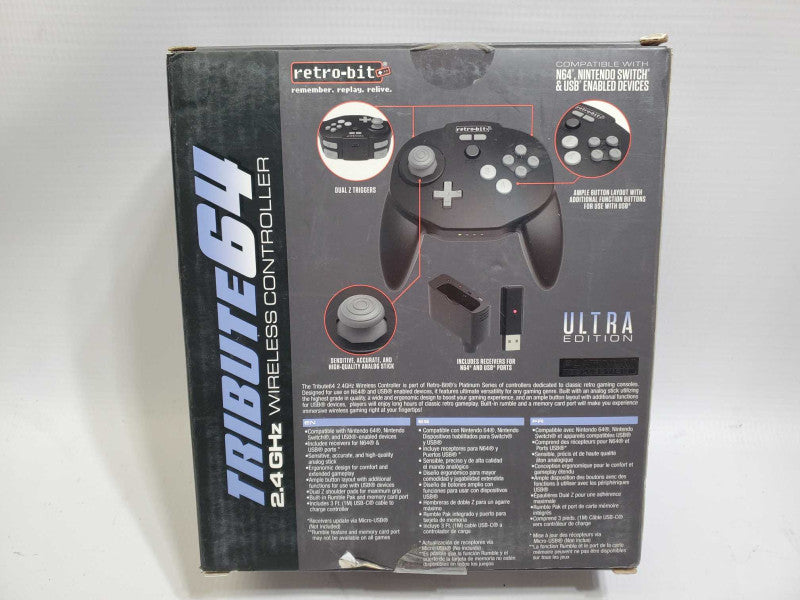 Retro-Bit Tribute n64 ultra edition n64 & USB AS-IS read