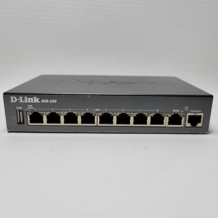 D-Link DSR-250 VPN Router 8 Port Gigabit Dynamic Web Content Filtering BSR250L