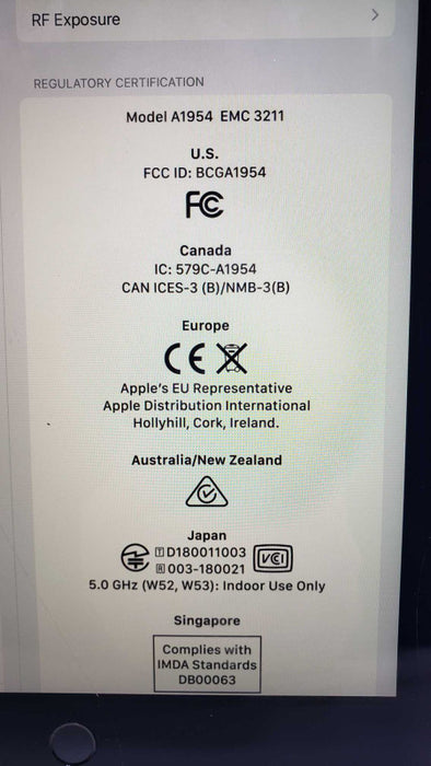 Apple iPad 6 9.7\\" A 1954 2018 WiFi/Cellular 128G READ [