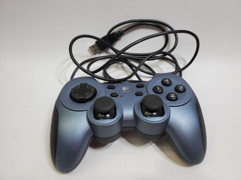 Logitech RumblePad 2 Video Game Controller Gamepad Blue Wired PC USB