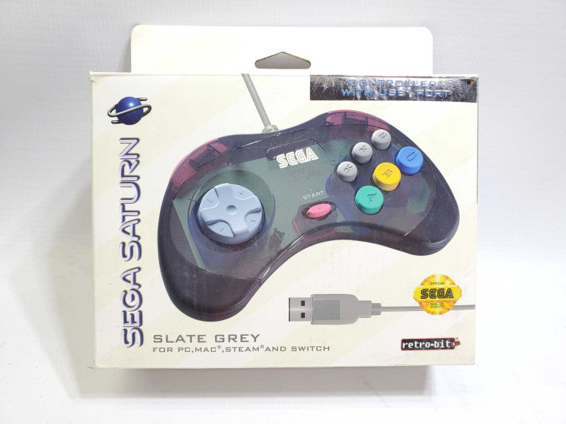 Retro-Bit Official Sega Saturn USB Controller Pad AS-IS