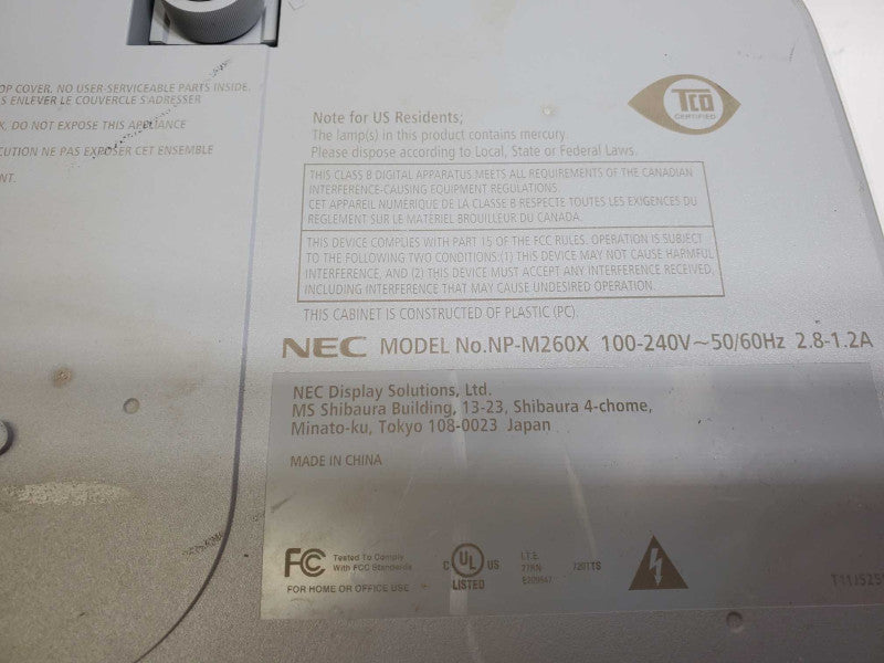 NEC NP-M260X Projector Cinema Gaming Home
