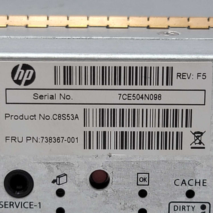 HP MSA2040 Storage SAN Controller 6G/12G SAS PARTS ONLY 738367-001 C8S53A
