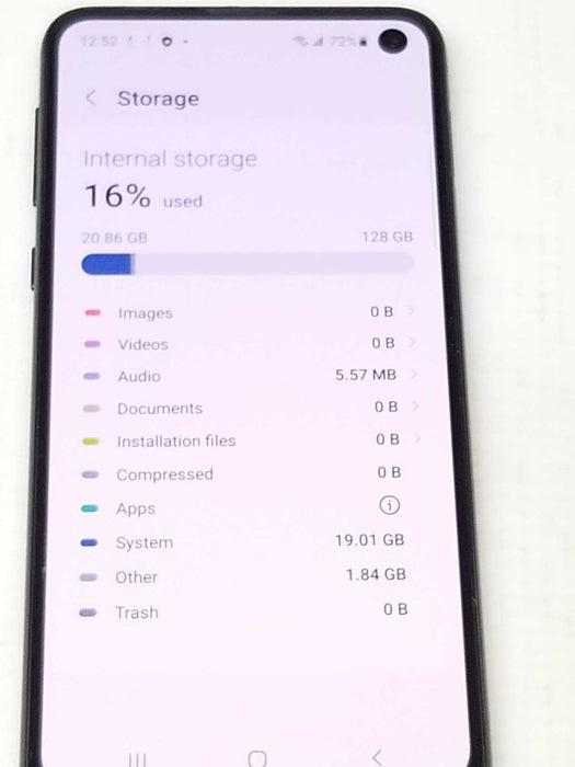 Samsung Galaxy S10e SM-G970W 128GB Unlocked, Read