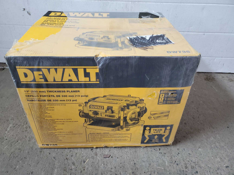DEWALT DW735 13\\" Three Knife 2-Speed Thickness Planer NEW-UNOPEND