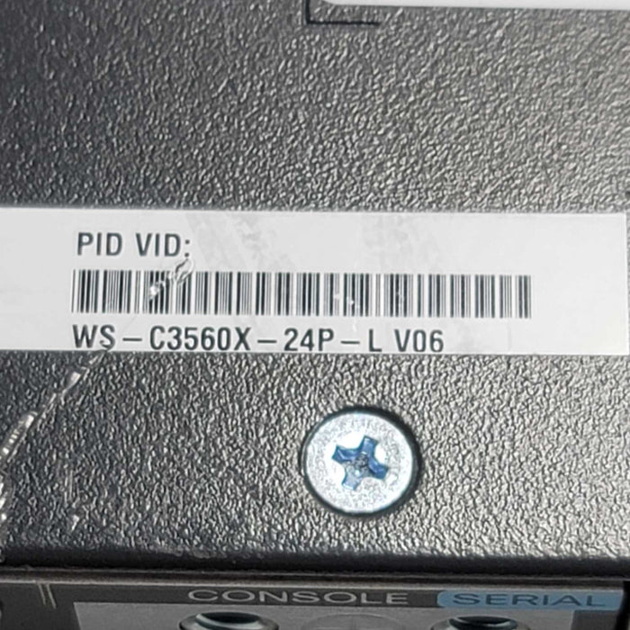 Cisco WS-C3560X-24P-L 24-Port Gigabit PoE+ Switch w/ Ears  C3KX-NM-1G