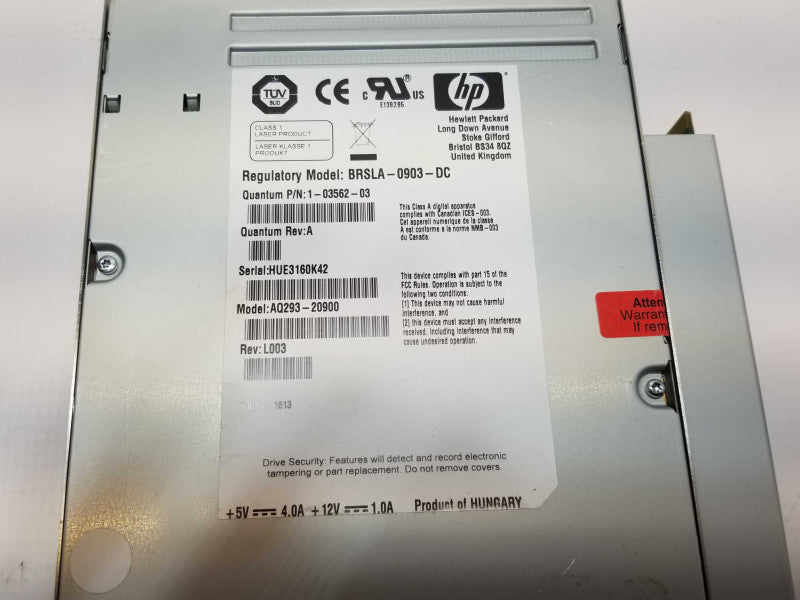 HP Drive assembly LTO5 FC HH 8GB SF Quantum 9-01989-03 AQ293#20900  _