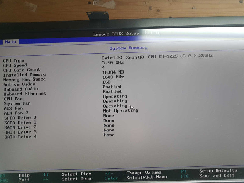 Lenovo TS130 workstation Xeon E3-1225 V3 @ 3.20ghz / 16gb ram #