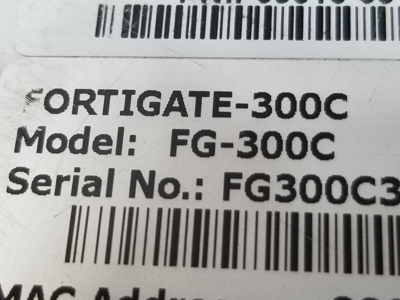Fortinet Fortigate FG-300C Firewall Security Appliance ~