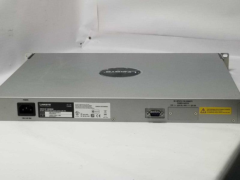 Linksys SGE2010P 48-port 10/100/1000 Gigabit Switch with PoE _